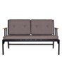 Picture of Koza Home Mist Brown Double Garden Chair Black Frame 6006 Double