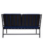 Picture of Koza Home Mist Navy Blue Double Garden Chair Black Frame 6008 Double
