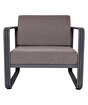 Picture of Koza Home Nea Single Brown Garden Chair Anthracite Frame 7002 Single