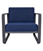 Picture of Koza Home Nea Single Navy Blue Garden Chair Anthracite Frame 7004 Single