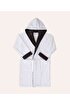 Picture of Koza Home Brisa Hooded White Bathrobe 2500 L-XL