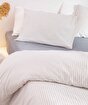 Picture of Koza Home Viento Duvet Cover Set Cotton Ecru Blue Striped Blue Double 200x220 9510A Double