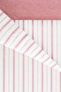 Picture of Koza Home Viento Duvet Cover Set Cotton Claret Coffee Striped Double 200x220 9522A Double