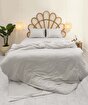 Picture of Koza Home Calmo Duvet Cover Set Silver Single 160x220 9562A Single