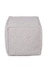 Picture of Koza Home Keyf Yellow Cream Pouf P22322A 50 x 50