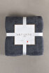 Picture of Koza Home Twin Blanket Soft Cotton Single Blanket Anthracite Cream 150 x 200 5014A Single