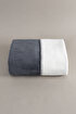Picture of Koza Home Twin Blanket Soft Cotton Single Blanket Anthracite Cream 150 x 200 5014A Single