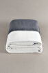 Picture of Koza Home Twin Blanket Soft Cotton Single Blanket Anthracite Cream 150 x 200 5014A Single
