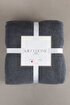 Picture of Koza Home Twin Blanket Soft Cotton Double Blanket Anthracite Cream 200 x 220 5013A Double