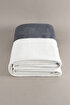 Picture of Koza Home Twin Blanket Soft Cotton Double Blanket Anthracite Cream 200 x 220 5013A Double