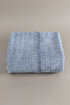 Picture of Koza Home Twin Blanket Soft Cotton Single Blanket Blue Cream 150 x 200 5015A Single