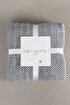 Picture of Koza Home Twin Blanket Soft Cotton Single Blanket Anthracite Cream 150 x 200 5018A Single