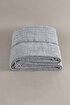 Picture of Koza Home Twin Blanket Soft Cotton Single Blanket Anthracite Cream 150 x 200 5018A Single