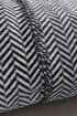 Picture of Koza Home Twin Blanket Soft Cotton Single Blanket Anthracite Cream 150 x 200 5018A Single