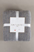 Picture of Koza Home Twin Blanket Soft Cotton Double Blanket Coffee Blue 200 x 220 5021A Double