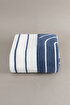 Picture of Koza Home Twin Blanket Soft Cotton Single Blanket Blue Cream 150 x 200 5023A Single