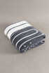 Picture of Koza Home Twin Blanket Soft Cotton Single Blanket Anthracite Cream 150 x 200 5026A Single