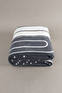 Picture of Koza Home Twin Blanket Soft Cotton Single Blanket Anthracite Cream 150 x 200 5026A Single