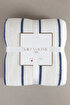 Picture of Koza Home Twin Blanket Soft Cotton Double Blanket Blue Cream 200 x 220 5027A Double