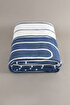 Picture of Koza Home Twin Blanket Soft Cotton Double Blanket Blue Cream 200 x 220 5027A Double