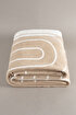Picture of Koza Home Twin Blanket Soft Cotton Double Blanket Coffee Cream 200 x 220 5028A Double
