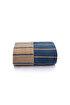 Picture of Koza Home Twin Blanket Soft Cotton Double Blanket Coffee Blue 200 x 220 5029A Double