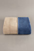 Picture of Koza Home Twin Soft Cotton Single Blanket Coffee Blue 150 x 200 5008A Single
