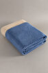 Picture of Koza Home Twin Soft Cotton Double Blanket Coffee Blue 200 x 220 5012A Double