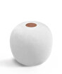Picture of Koza Home Fluffy Knitted Pouf White 8001 50 x 50