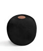 Picture of Koza Home Fluffy Knitted Pouf Black 8005 50 x 50