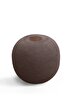 Picture of Koza Home Fluffy Knitted Pouf Brown 8006 50 x 50