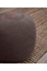 Picture of Koza Home Fluffy Knitted Pouf Brown 8006 50 x 50