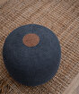 Picture of Koza Home Fluffy Knitted Pouf Anthracite 8008 50 x 50