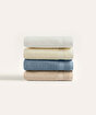 Picture of Koza Home Likya 100% Cotton Border 4-Piece Face Dowry Towel Set 1001A Standard