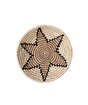 Koza Home Meander  Natural Bambu Afrikan El Yapımı Yıldız Duvar Tabağı Dekoru 8820 25 x 5 resmi