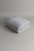 Picture of Koza Home Miel Gray Double Blanket with Pom Pom Edge 200x220 37105 Double