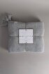 Picture of Koza Home Miel Gray Edge Pom Pom Single Blanket 160x220 37106 Single