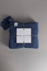 Picture of Koza Home Miel Indigo Edge Pompom TV Blanket 130x170 37117 130 x 170