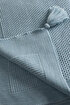 Picture of Koza Home Miel Blue Edge Pom Pom Single Blanket 160x220 37121 Single