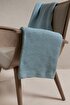 Picture of Koza Home Miel Blue Edge Pom Pom TV Blanket 130x170 37122 130 x 170