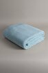 Picture of Koza Home Miel Blue Edge Pom Pom TV Blanket 130x170 37122 130 x 170