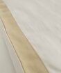Picture of Koza Home Glow Tencel Satin Double Optic White Gold Bias Duvet Cover Set 4 Pieces Pillow + 240x260 Sheet + 200x220 Duvet Cover Double