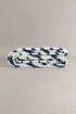 Picture of Koza Home Twin Blanket Soft Cotton Single Blanket Blue Cream 150 x 200 5031A Single