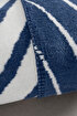 Picture of Koza Home Twin Blanket Soft Cotton Double Blanket Blue Cream 200 x 220 5035A Double