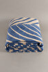 Picture of Koza Home Twin Blanket Soft Cotton Double Blanket Coffee Blue 200 x 220 5037A Double