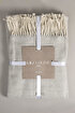 Picture of Koza Home Suez Grey White Color Wool Tv Blanket 91247 130x170 cm Single