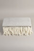 Picture of Koza Home Suez Grey White Color Wool Double Blanket 91249 180x220 cm Double