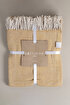 Picture of Koza Home Suez Mustard White Color Wool Single Blanket 91251 150x200 cm Single