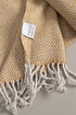 Picture of Koza Home Suez Mustard White Color Wool Single Blanket 91251 150x200 cm Single
