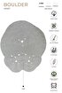Picture of Koza Carpet Boulder Hand Knitted Round Gray Cotton Washable Carpet Rug Balcony Terrace Living Room Corridor Carpet Wicker Carpet 69587 120 x 180